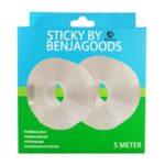 BenjaGoods Dubbelzijdig Tape - Herbruikbaar - Dubbelzijdig plakband - Nano Tape - Grip Tape - Plakkers - 5 meter